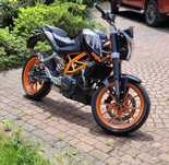 KTM Duke 390/125 zarejestrowany na 125 TRANSPORT