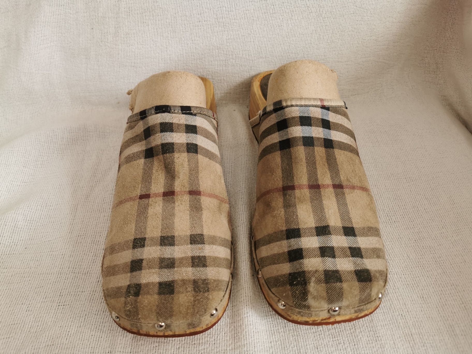 Burberry Clog Woden chodaki drewniaki Oryginalne 41