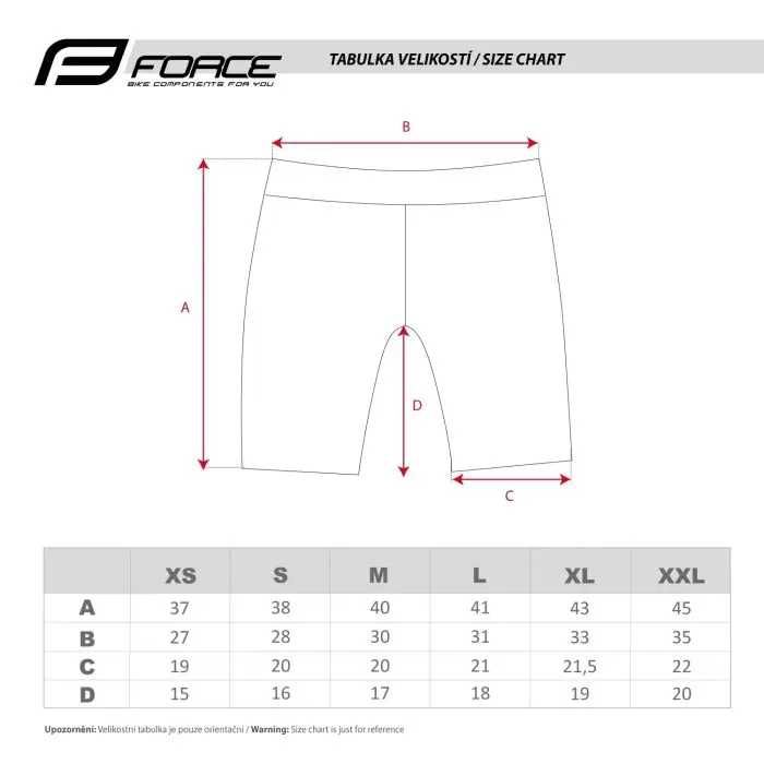 Spodenki DAMSKIE Z Wkładką FORCE ROSE, Czarno-Niebieskie M/L