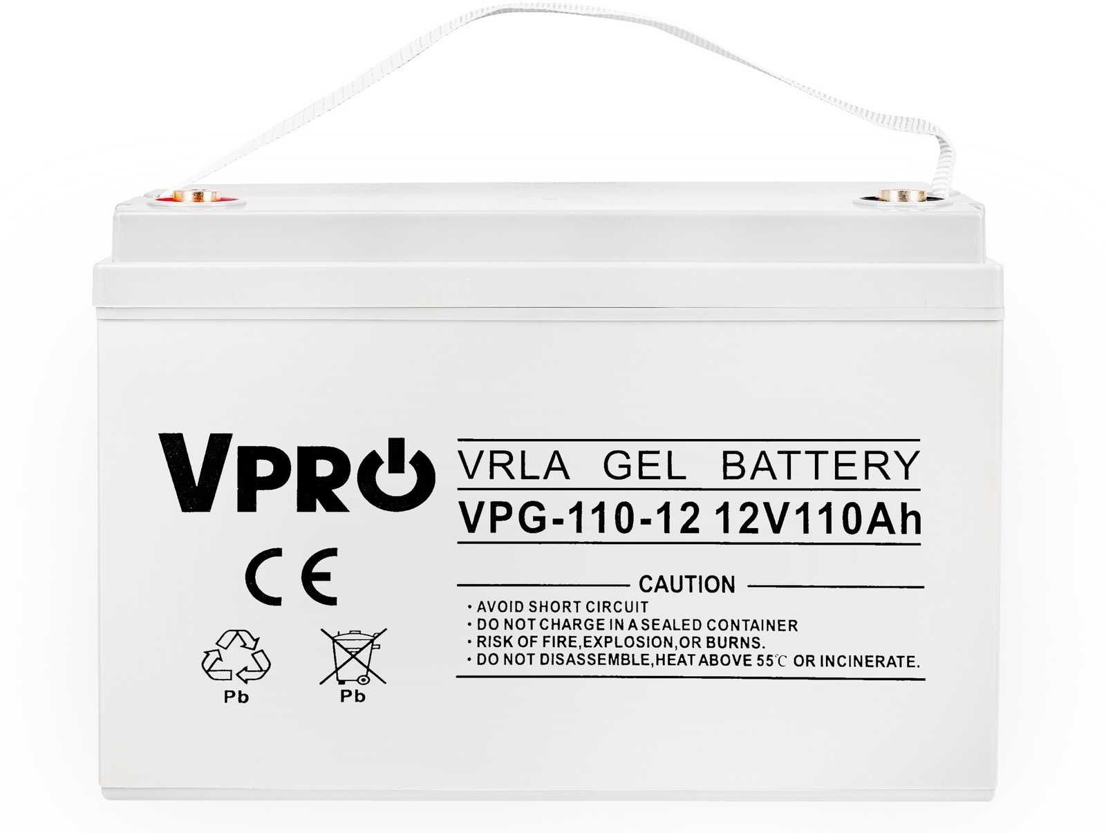 Акумуляторна батарея гелева Volt Polska V-PRO VRLA GEL 12V 110Ah