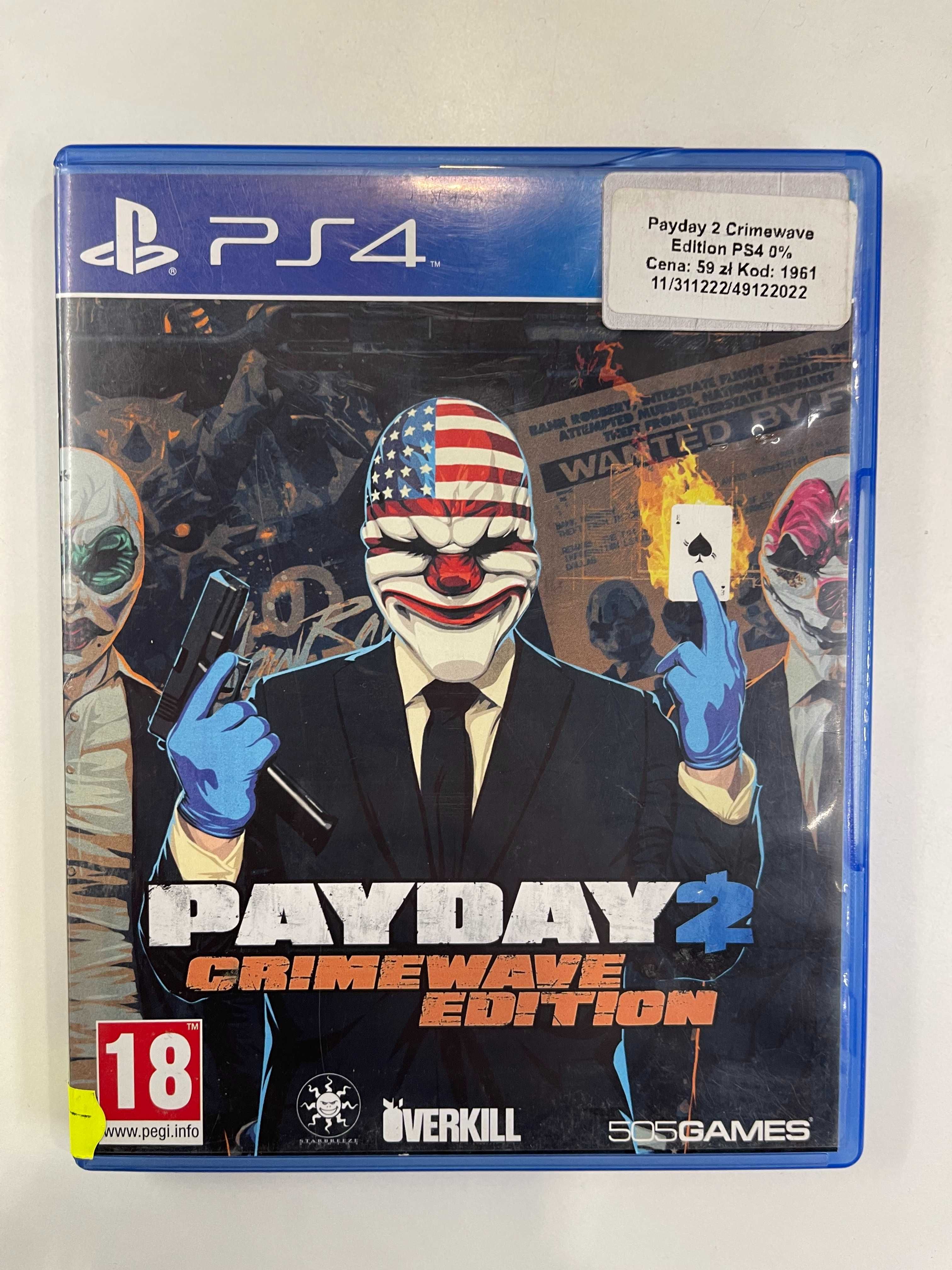 Payday 2 Crimewave Edition PS4