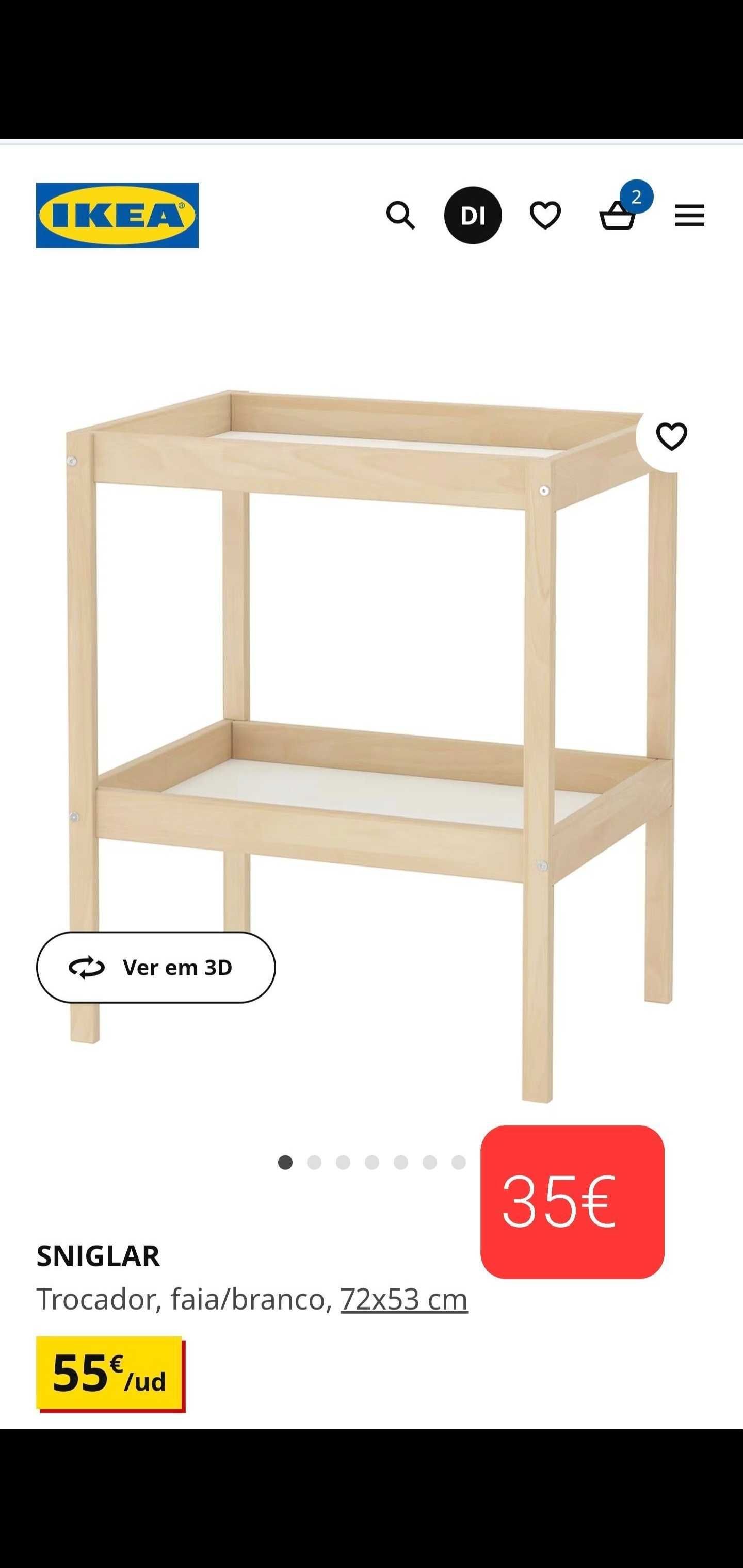 Trocador bebé ikea