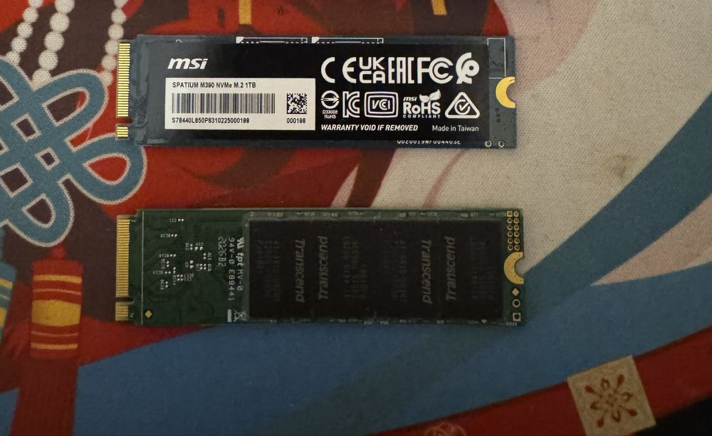 Ssd m2 nvme 1TB Transcend/msi spatium m390