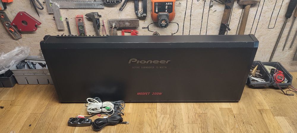 Subwoofer aktywny Pioneer ts-wx77a pilot płaski  skrzynia vasowa