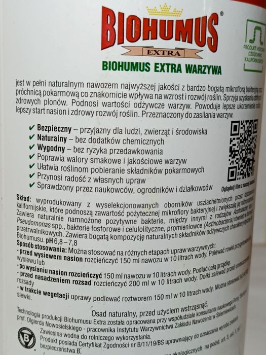 Biohumus WARZYWA
