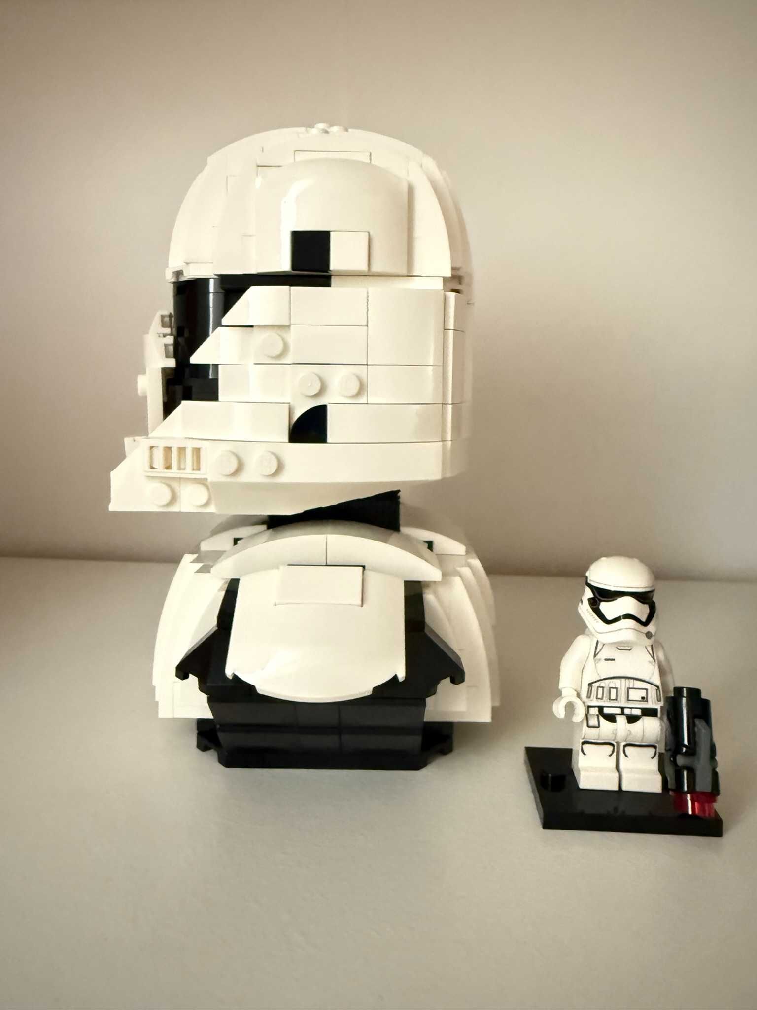 Lego First Order Stormtrooper Busto MOC