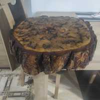 Plaster drewna wypalany lichtenberga stolik