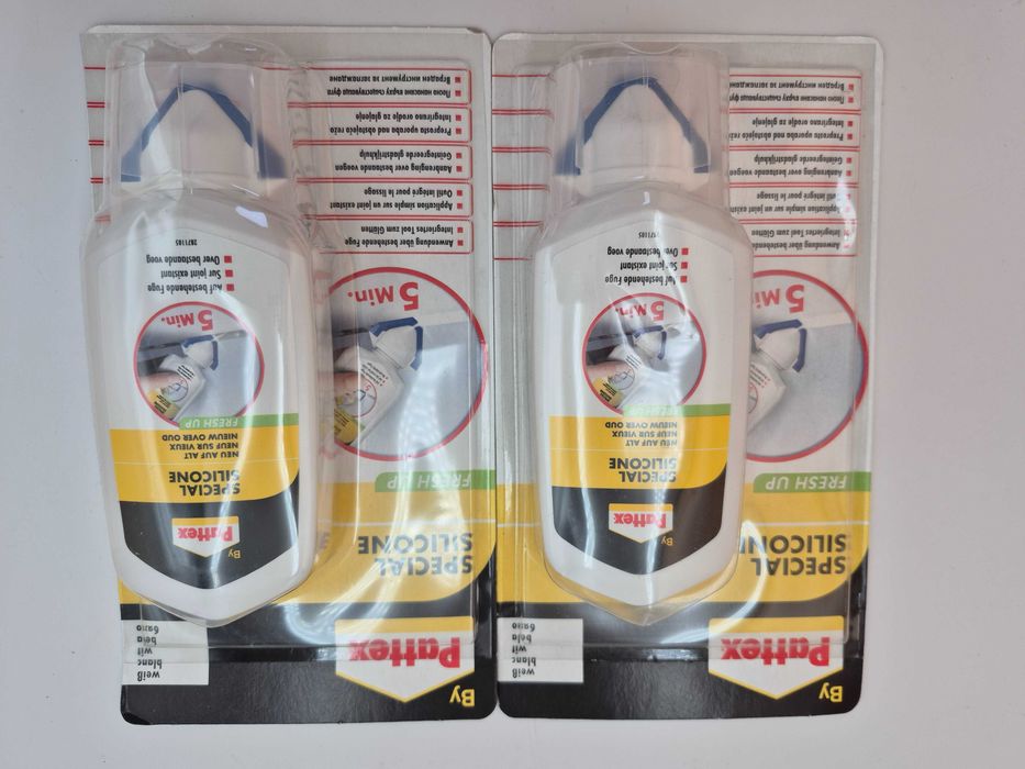 2 sztuki Silikon sanitarny Pattex biały 80 ml specjalny ODŚWIEŻANIE