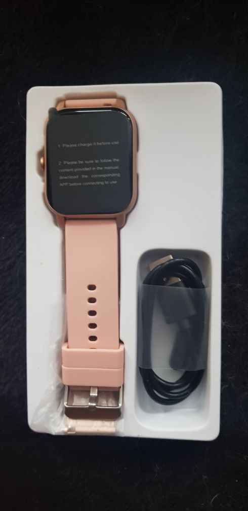 Nowy smartwach 2 bransoletki polskie menu