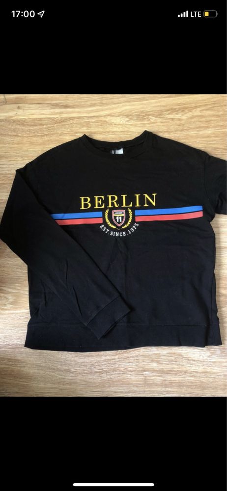 Bluza czarna berlin h&m