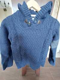 Sweter Zara 118 cm 5-6 lat z kapturem