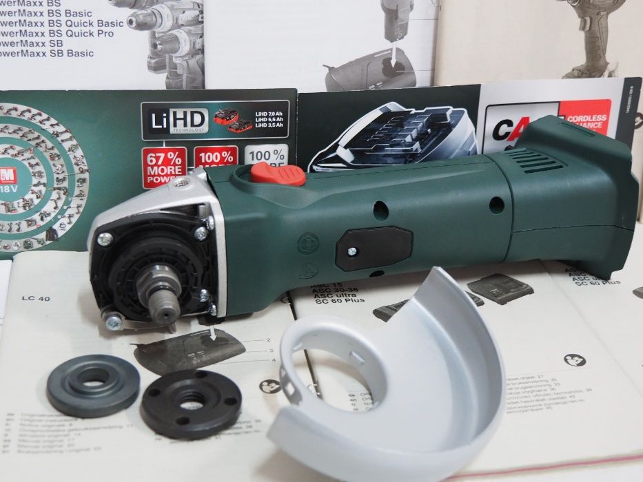 Szlifierka kątowa METABO W 125 LTX 18v bez bateria ladowarka