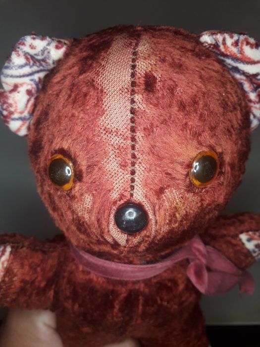 PRL miś retro pluszak Vintage 1982 Targi Expo Poznań pamiątka