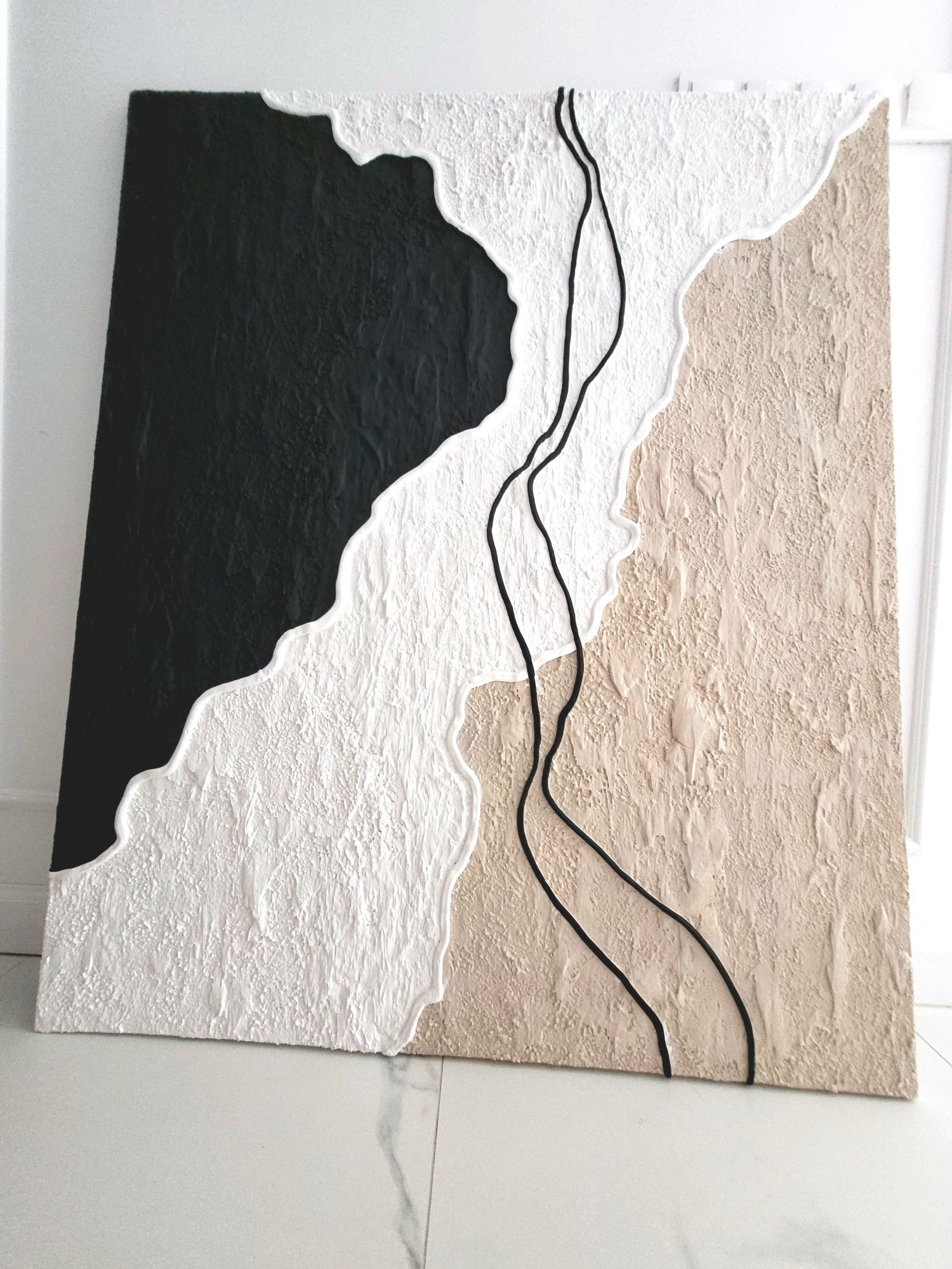 Obraz strukturalny 100x120, Płaskorzeźba, 3d
