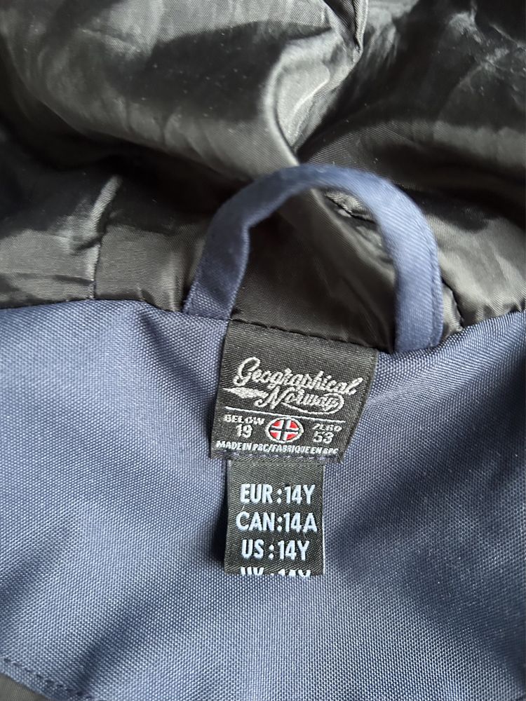 Płaszcz zimowy Geographical Norway xs 164 parka piękny