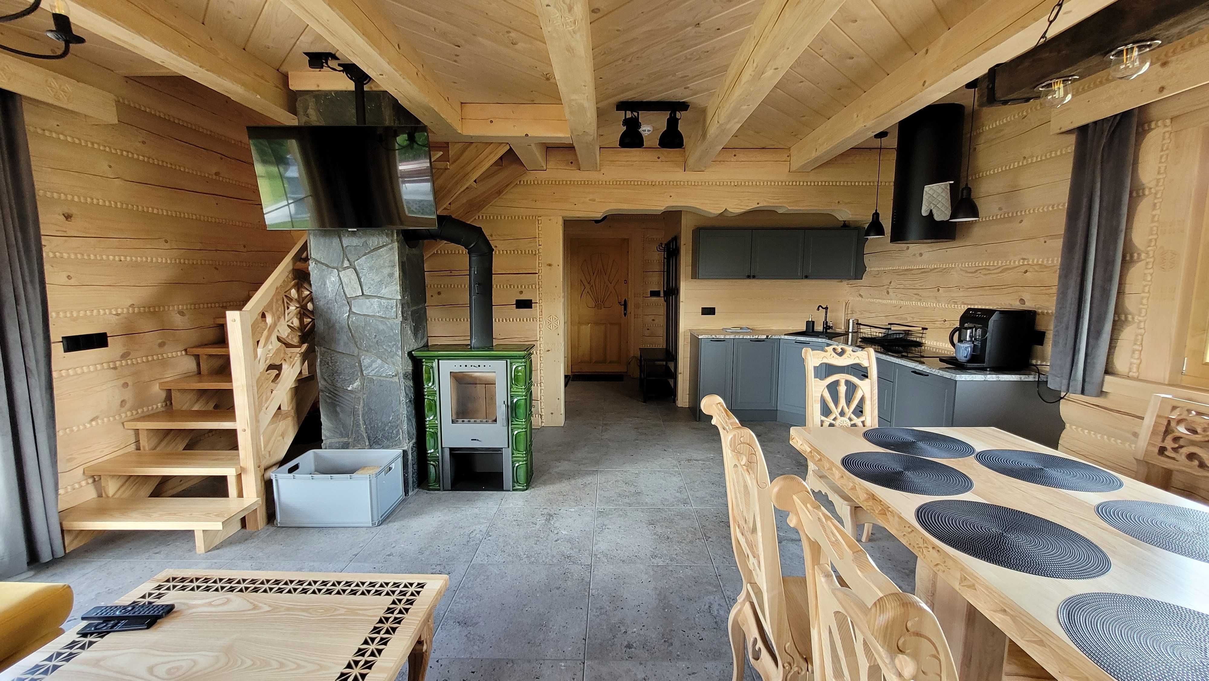 Domy z bala, domek z jacuzzi bania Beskidy Góry, święta, sauna,wakacje