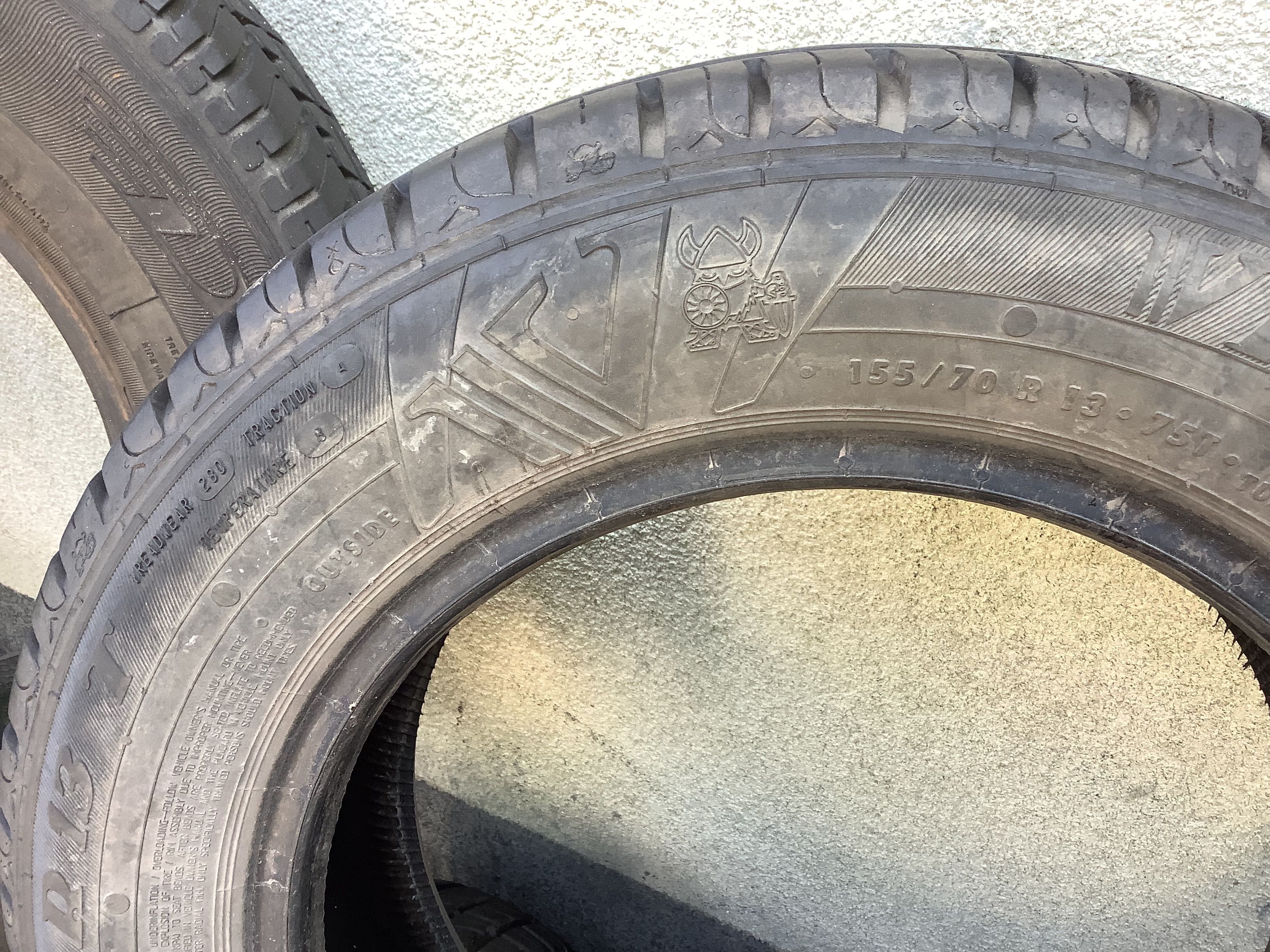 VIKING 155/70r13 4szt opony lato letnie 6.3mm 2018r