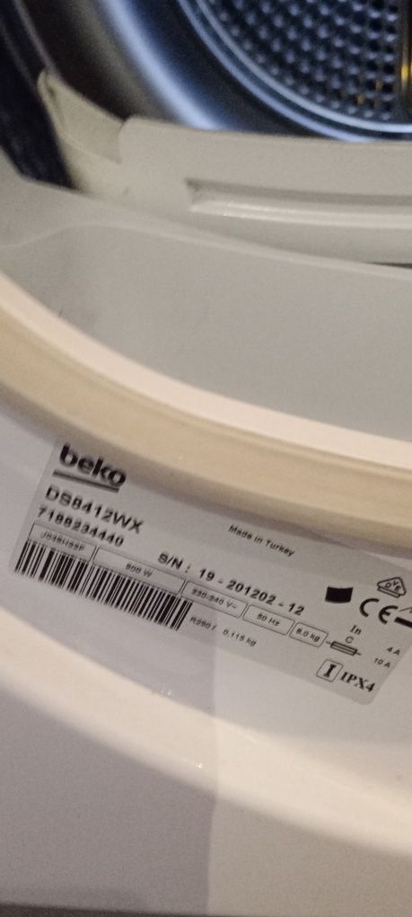 Suszarką do prania Beko uszkodzona