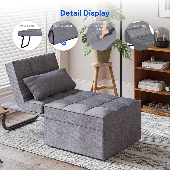 Nowa rozkładana sofa / łóżko / leżanka / 4w1 / pufa / fotel !A3182!