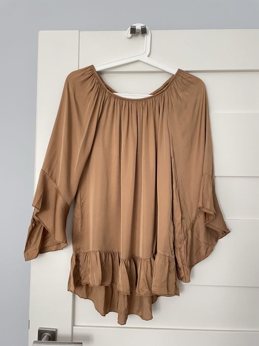 Koszula Lejąca Mihos Jedwabna Jedwab Nowa Włoska Satynowa Elegancka