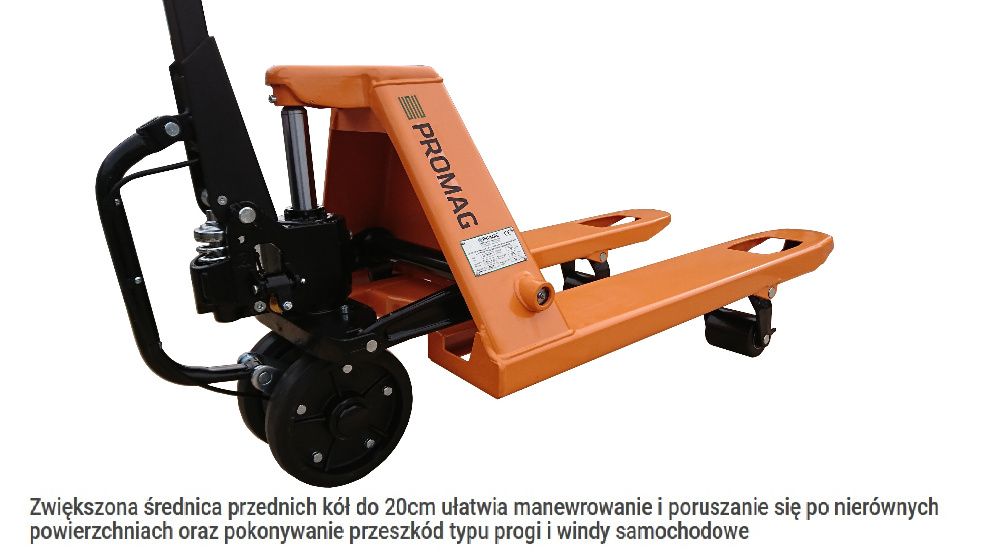 Wózek ręczny PALETOWY PALECIAK Krótki 80cm 800mm 2.5t 2500kg