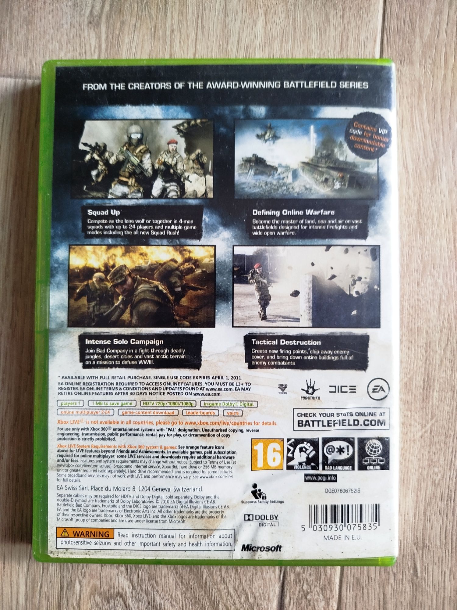 Battlefield bad company 2 Xbox 360