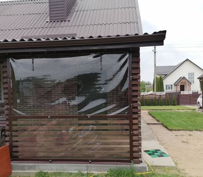 Прозорі штори ПВХ.Тенти.М'які вікна.Гнучкі вікна.Мягкие окна.