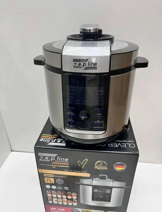 Мультиварка скороварка йогуртниця 29 програм, 7л, 3000w Zepline ZP-125