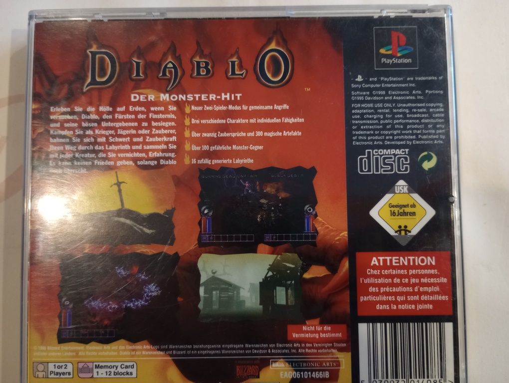 Ps1 PSX Diablo PlayStation 1