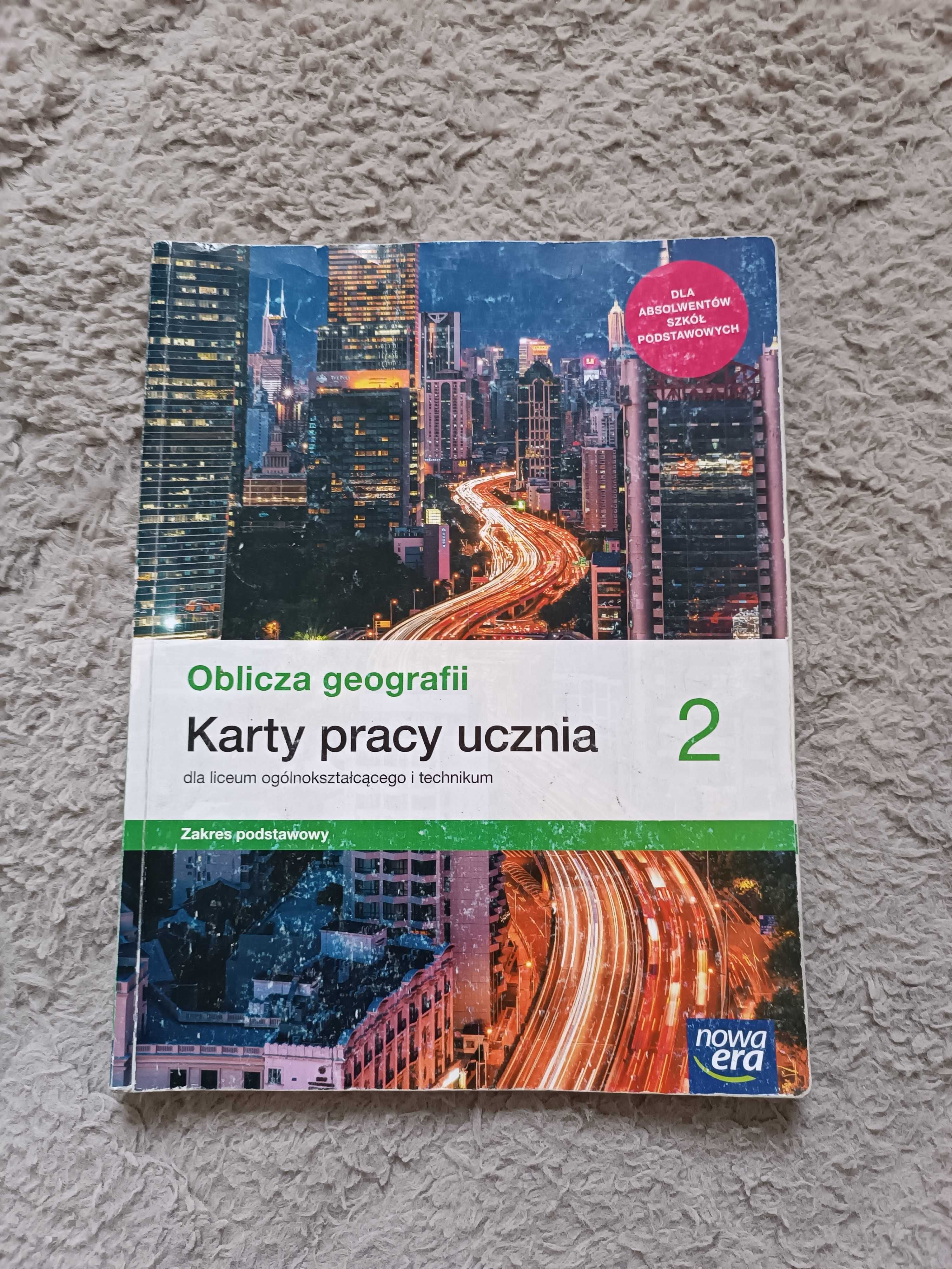 oblicza geografii klasa 2 liceum karty pracy