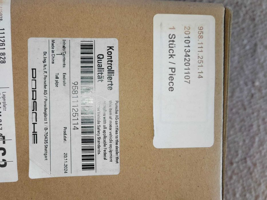 Ponteiras de escape, originais PORSCHE