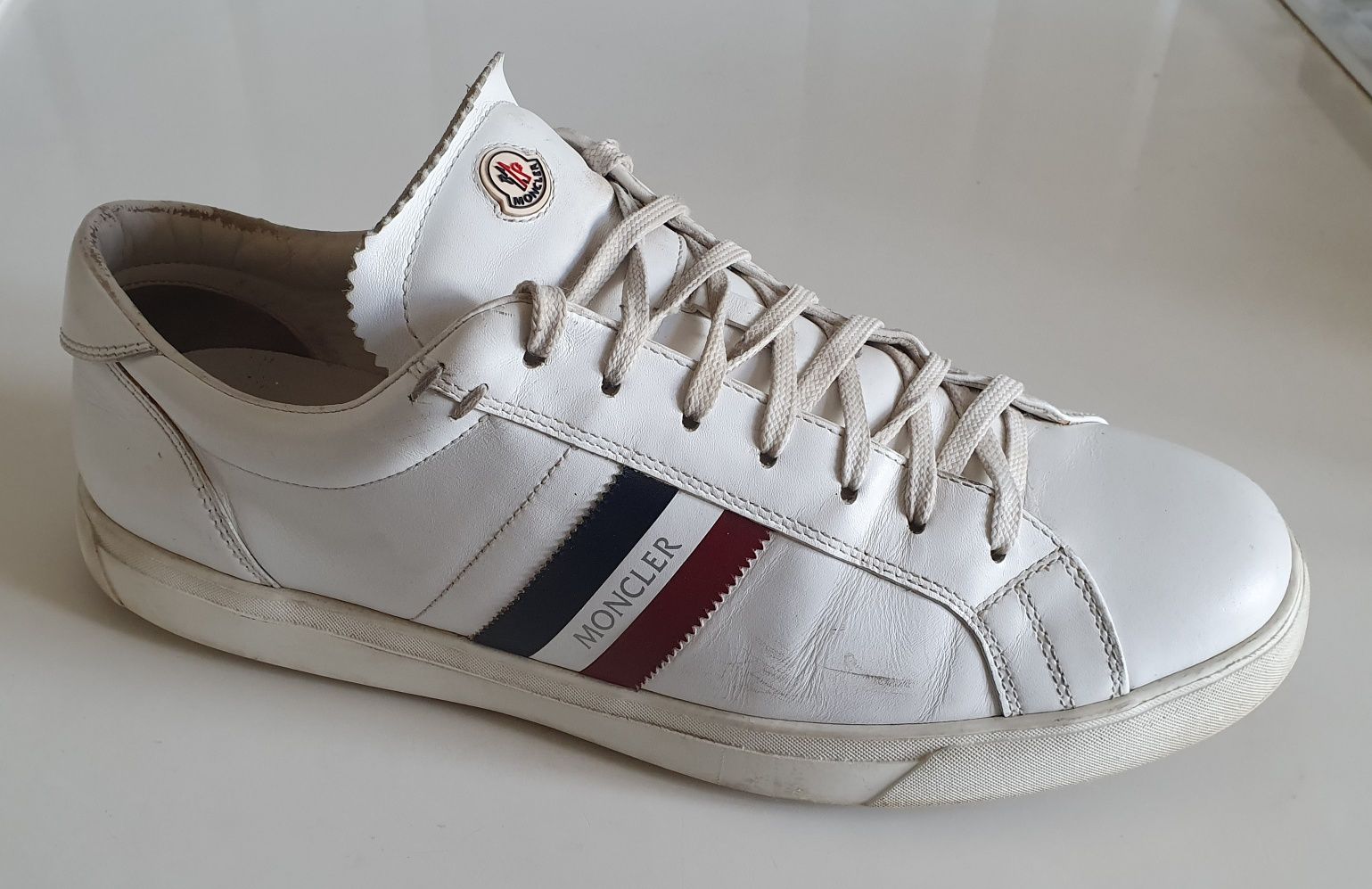 MONCLER roz. 45 skóra naturalna w całości  premium shoes