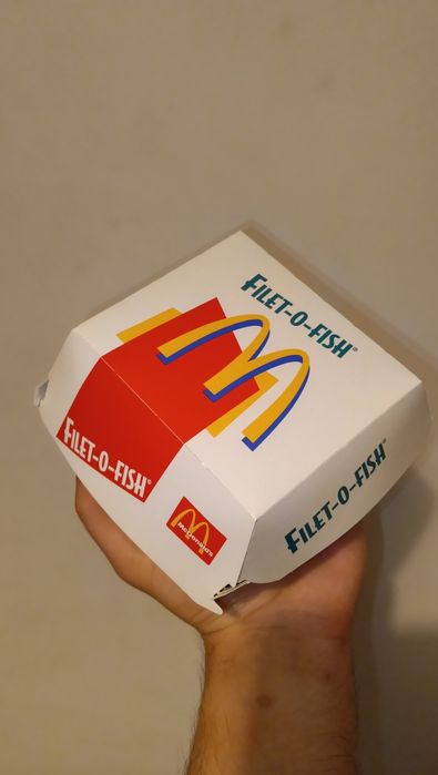 Filetofish, fishburger, filet-o-fish McDonald box