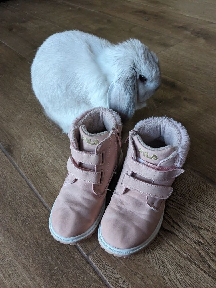 Buty ocieplane FILA 28 dla dziewczynki pudrowy róż