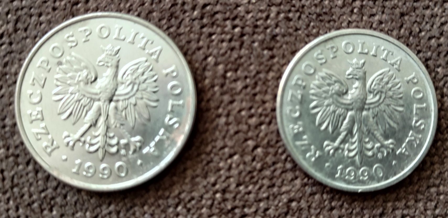 Monety 50 i 100 złotych z 1990 roku