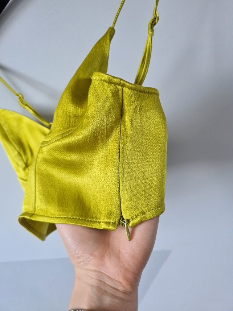 Satynowy gorset top Zara
