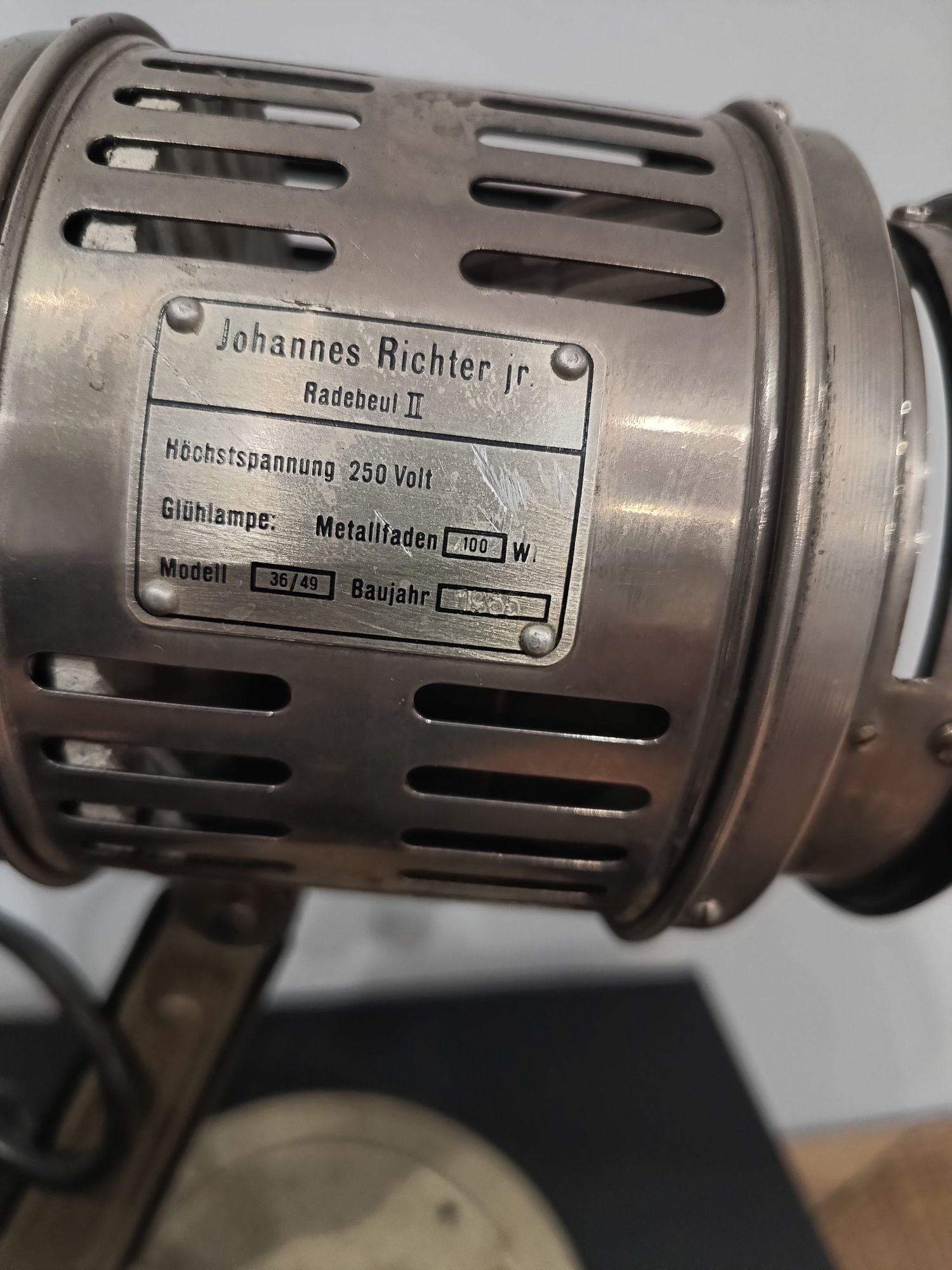 lampa johannes richter jr. Radebeul II