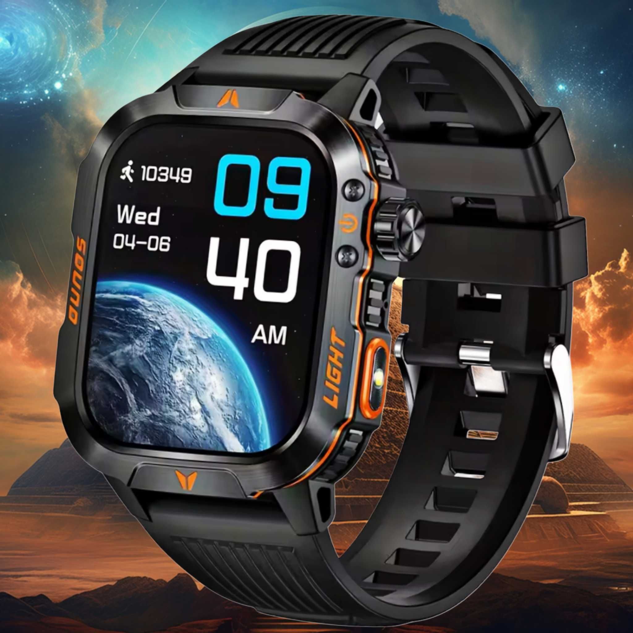 Смарт часы. LIGE HT26. NFC. Compass. Barometr. LED-фонарик.