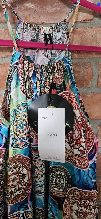Sukienka maxi nowa opłata voga uniwersalna s m l kolorowa lato