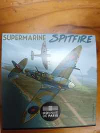 Moeda de 10 € de prata prof História da aviação / Spitfire