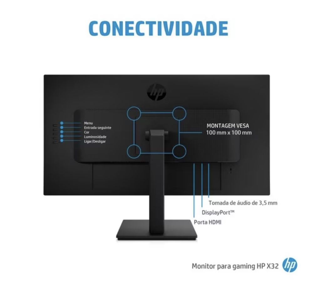 Monitor HP X32 novo