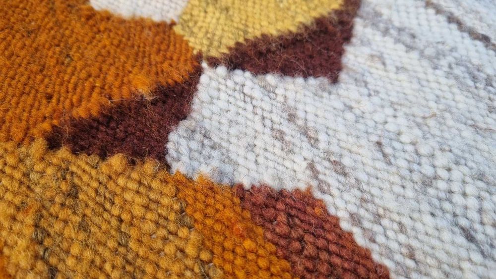 Kilim wełniany Design PRL lata 60 Cepelia