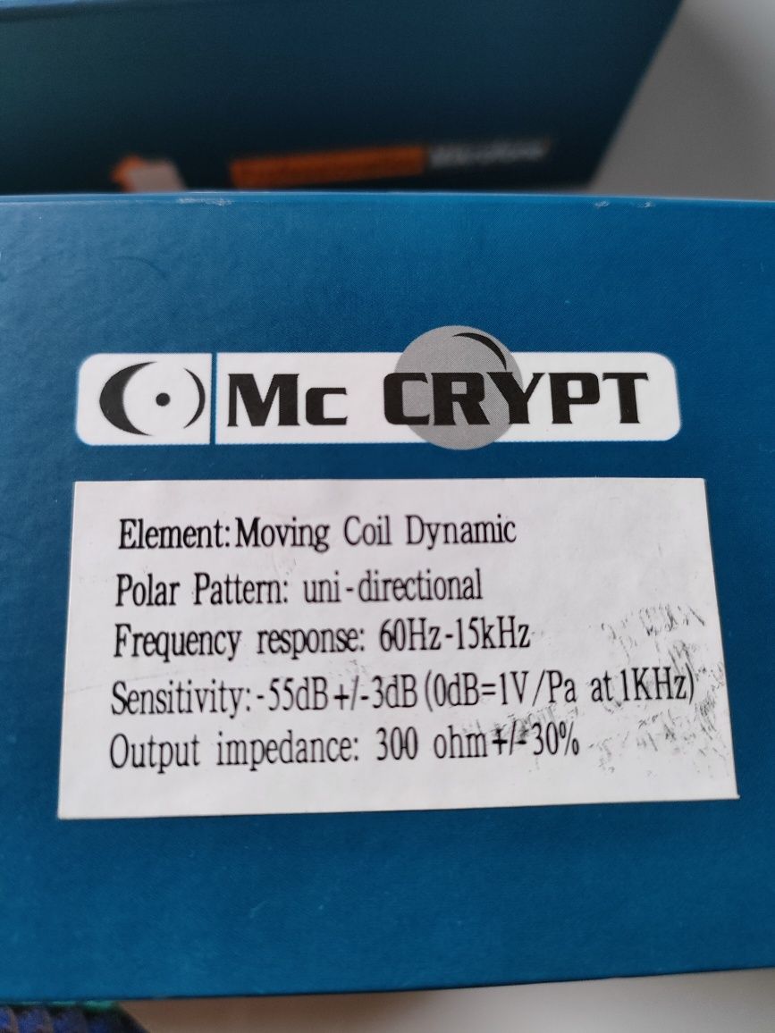 Mikrofon profesjonalny Mc CRYPT MC-87 nowy