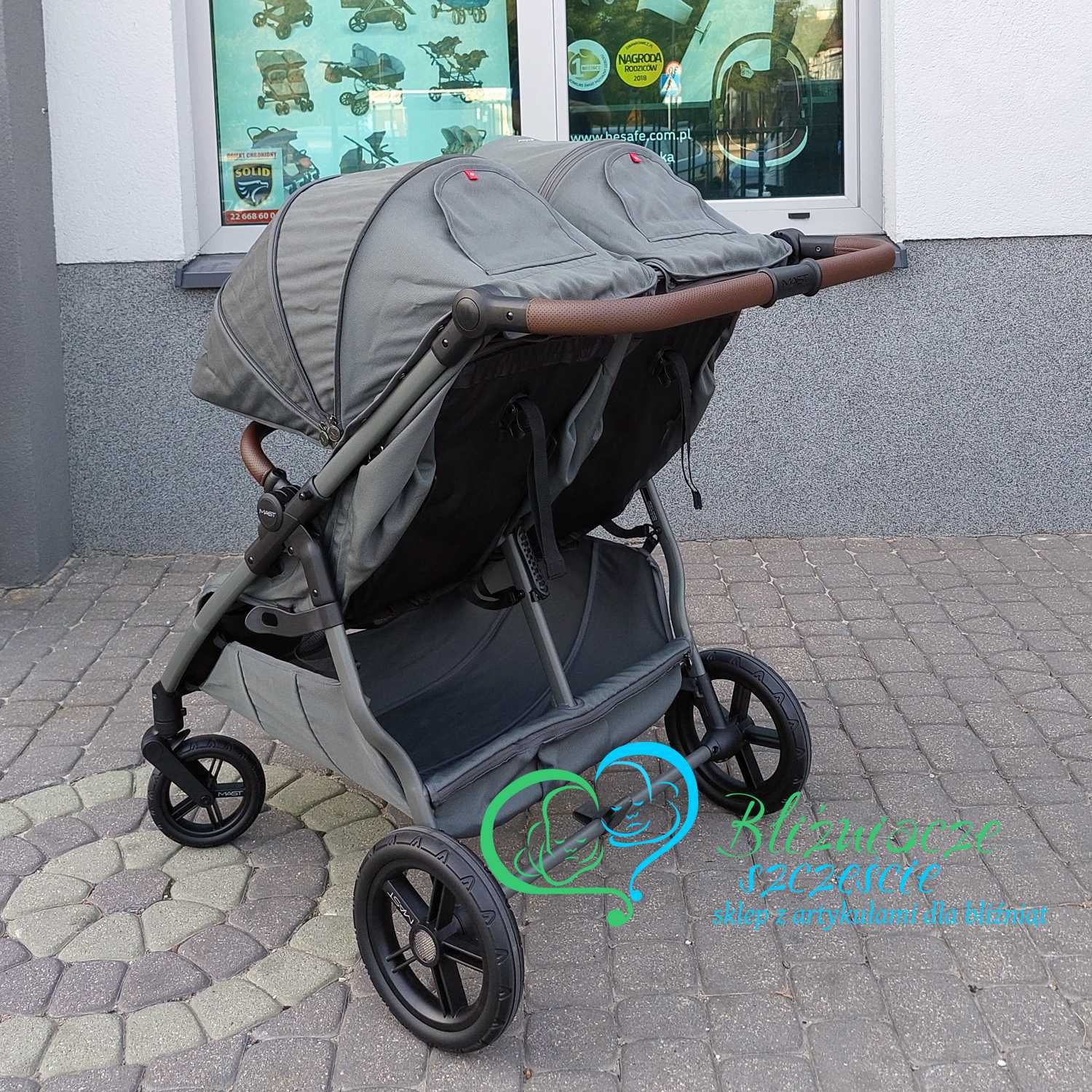 Mast Twin X dla bliźniąt regulowana rączka NOWY
