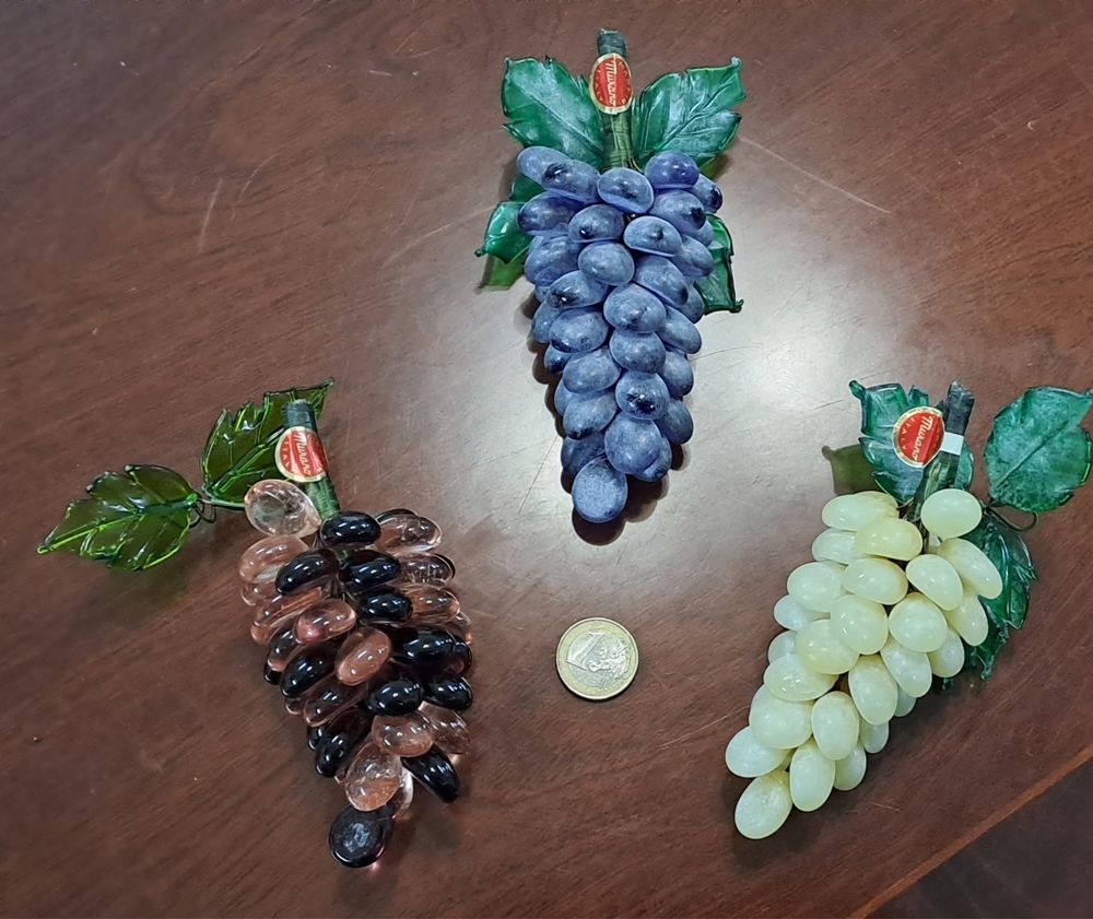 Cachos de uva vidro Murano
