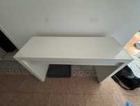 Toaletka ze szklanym blatem – 120x41x77 cm