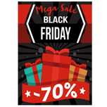 plakat black friday, plakat sale, plakat wyprzedaż, plakat promocja