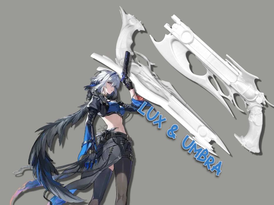 Wuthering Waves ( WUWA) Lux & Umbra - Galbrena  cosplay / prop armas