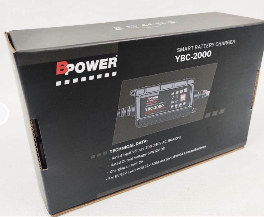 Ładowarka do akumulatora BPower YBC 2000 6/12V