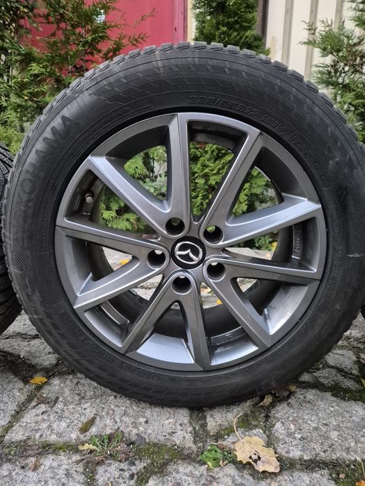 4 koła zimowe, aluminiowe felgi 17 cali, Mazda 6